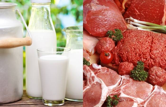 Беларусь-Россия, экспорт молочной продукции, экспорт мясной продукции