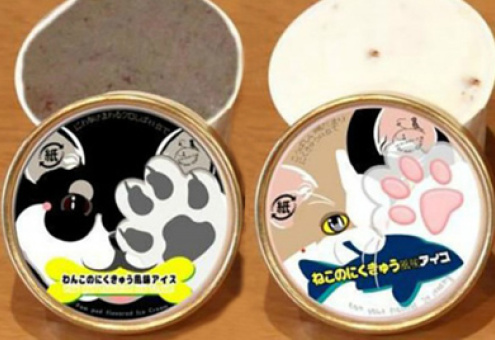 Выпущено мороженое,  повторяющее текстуру  лапок котов и собак
