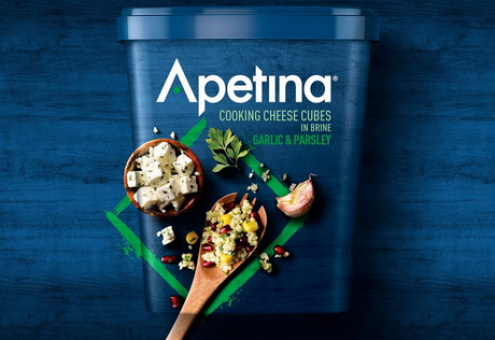 Новый упаковочный дизайн для сыра Apetina 