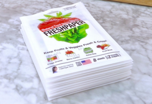 Freshpaper позволяет сохранить продукты свежими до 4 раз дольше