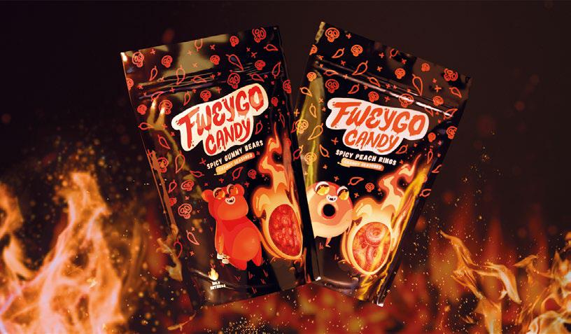 Упаковка острых мармеладок от бренда Fuego Candy