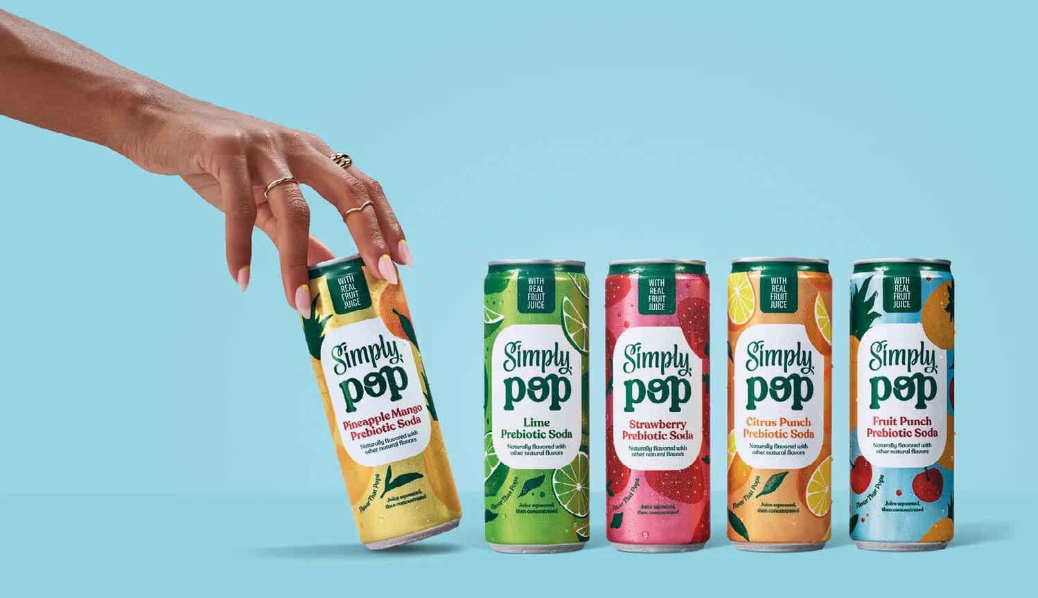 Coca-Cola вывела Simply Pop — пребиотическую газировку с 6 г клетчатки, витамином C и цинком, без добавленного сахара