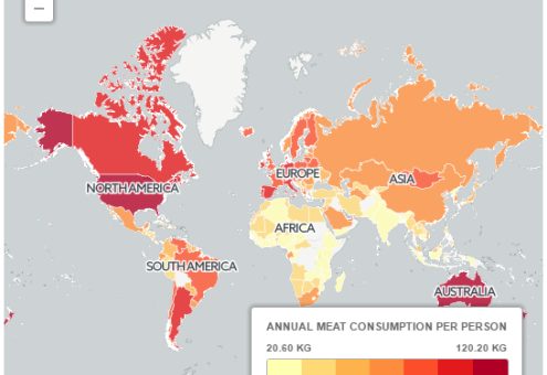 Больше всего мяса едят в США, Кувейте и Австралии