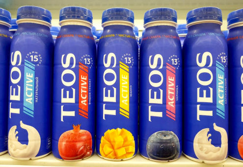«Савушкин продукт» изменил дизайн питьевых йогуртов «TEOS»