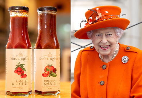 Королева Елизавета II запустила производство кетчупа и соуса