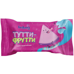 Сырок творожный глазированный с наполнителем «Тутти-Фрутти», м. д. ж. 18 %