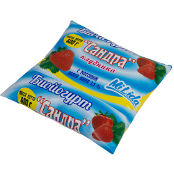 Биойогурт «Сандра» клубника, м. д. ж. 1,5 % (10 дней срок годности)