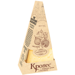 Сыр «Кронес» с жареным луком и лисичками , м. д. ж. 45 %