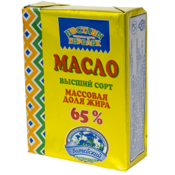 Масло сладкосливочное, м. д. ж. 65 %