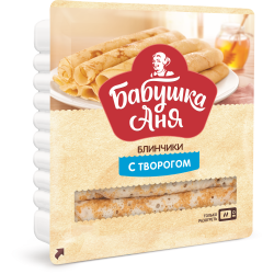 «Бабушка Аня» блинчики с творогом