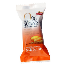 Мини-батончик-мюсли No sugar, арахис и мультизлаки