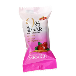 Мини-батончик-мюсли No sugar, клюква и мультизлаки