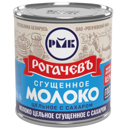 Молоко цельное сгущённое с сахаром, м. д. ж. 8,5 %