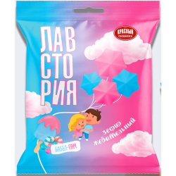 Зефир жевательный со вкусом «Баббл-гам» (ТМ «Лавстория»)