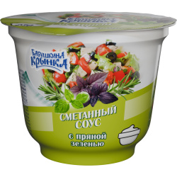 Сметанный соус «К шашлыку» с наполнителем «Пряная зелень», м. д. ж. 10 %