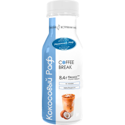 Напиток молочный ультрапастеризованный со вкусовым наполнителем «Кокосовый раф», м. д. ж. 1,3 %