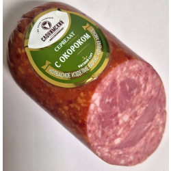 Колбаса «Сервелат с окороком», в/с