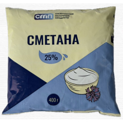 Сметана, м. д. ж. 25 %