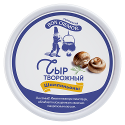 Сыр творожный с наполнителем «Шампиньоны», м. д. ж. 60 %