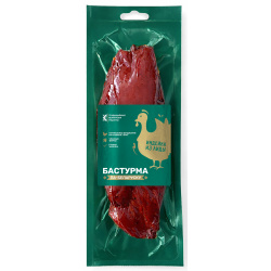 Продукт из мяса индейки сырокопчёный «Бастурма па-беларуску»