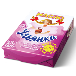 Масло сладкосливочное несолёное «Ульянка», м. д. ж. 82,5 %
