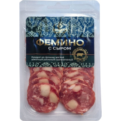 Продукт из свинины мясной мякотный рубленый сырокопчёный «Фемино с сыром»
